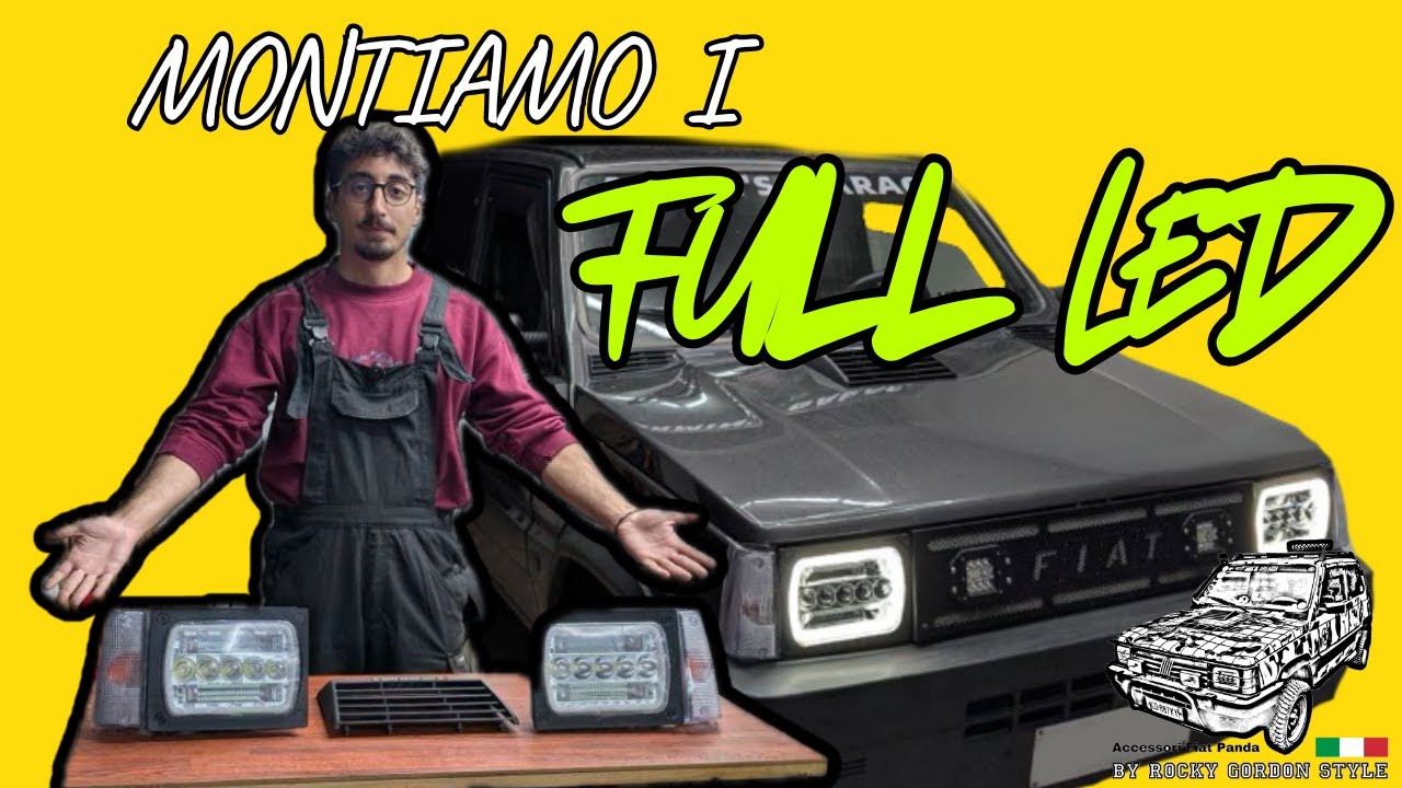CARBONIO & LED: La mia Panda cambia faccia! (Kit Rocky Gordon)