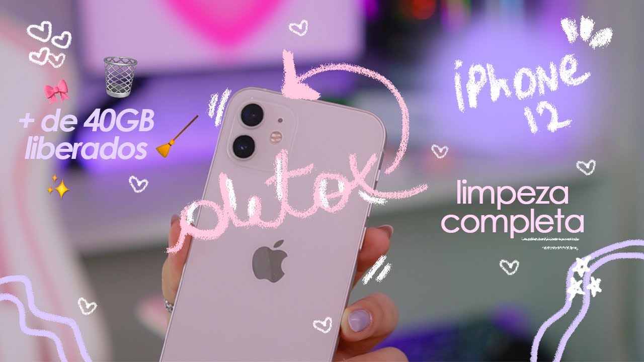 🗑 Detox no meu iphone 12 ✨🌷🍒🎀 + de 40 GB liberados