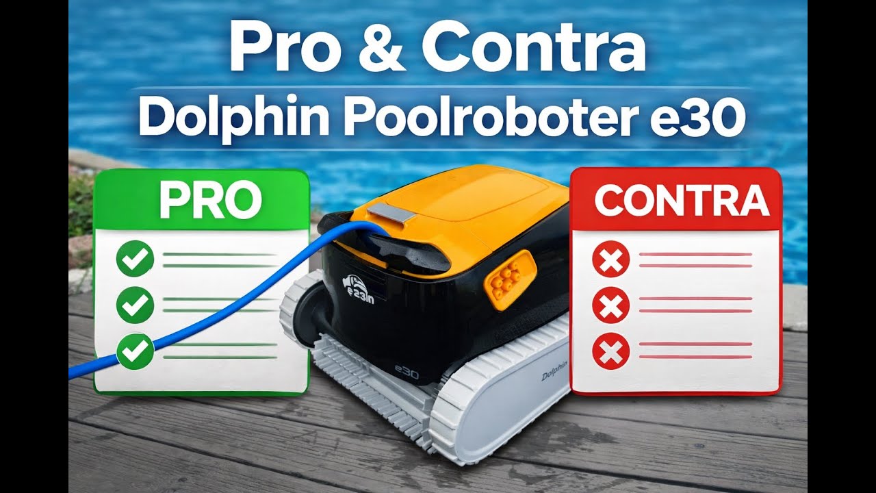 Erfahrung: Poolroboter Dolphine E30 - mit Pro und Contra