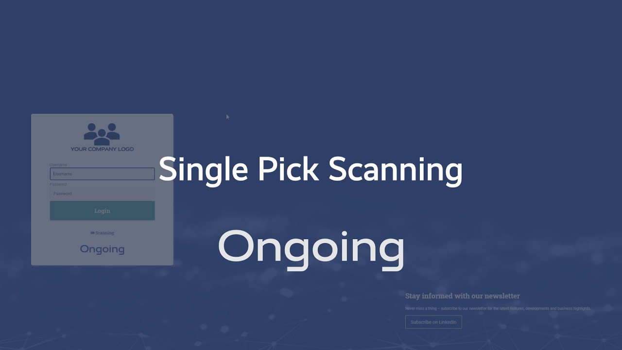 Single Order Pick Scanning in Ongoing WMS