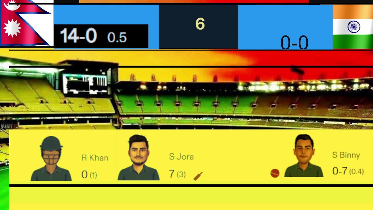 India Sixes vs Nepal Sixes live Score