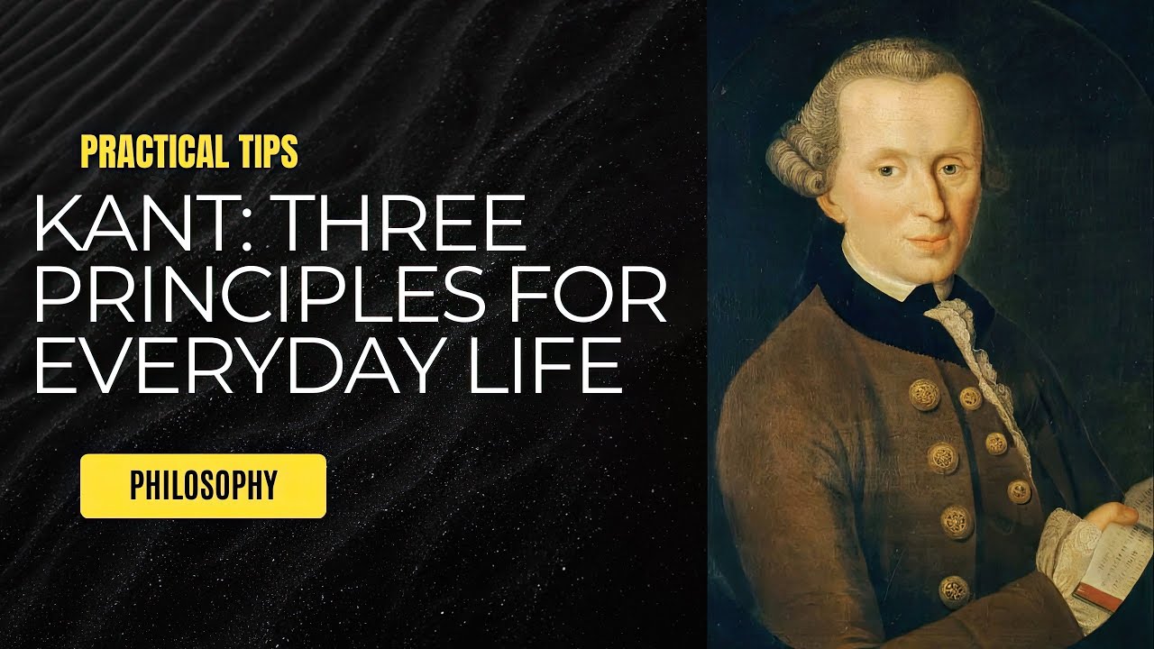 Kant's Philosophy: Three Principles for Everyday Life
