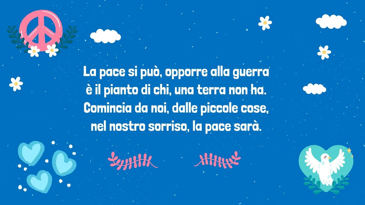La pace si può Lyrics Minicoro di Rovereto
