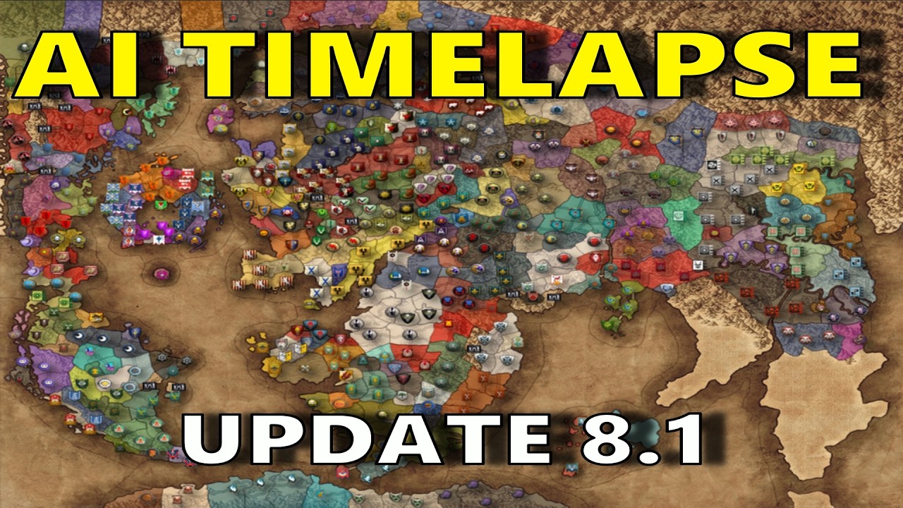 Warhammer 3 TW AI Only Timelapse but its update 8.1