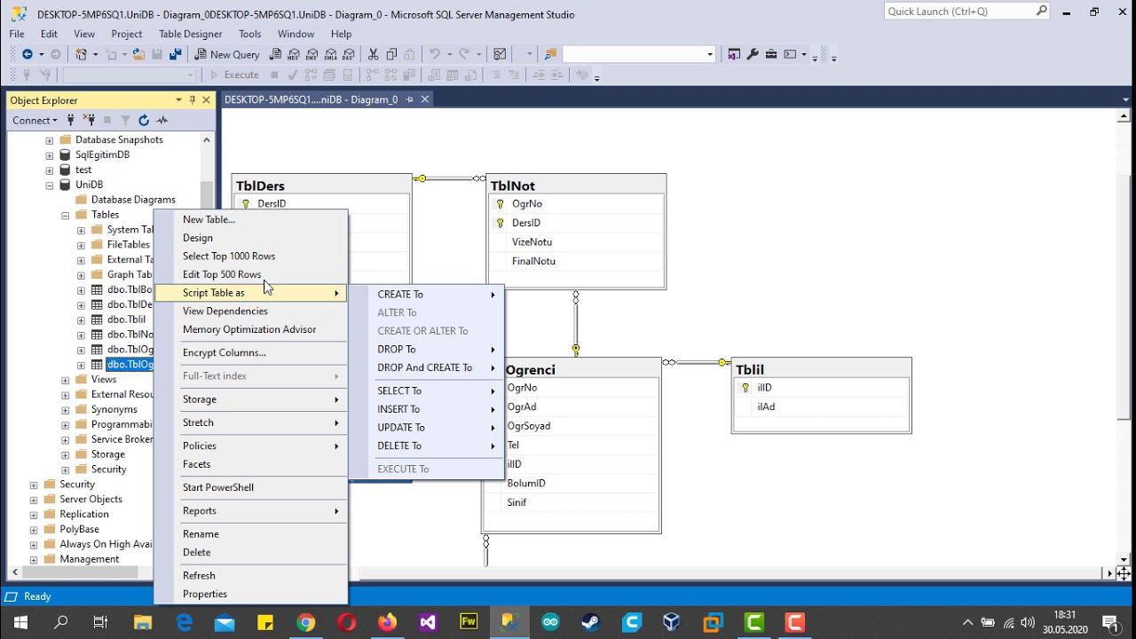 SQL Server 2019 İlişkisel Verileri Silmek #Ders18 MSSQL Dersleri