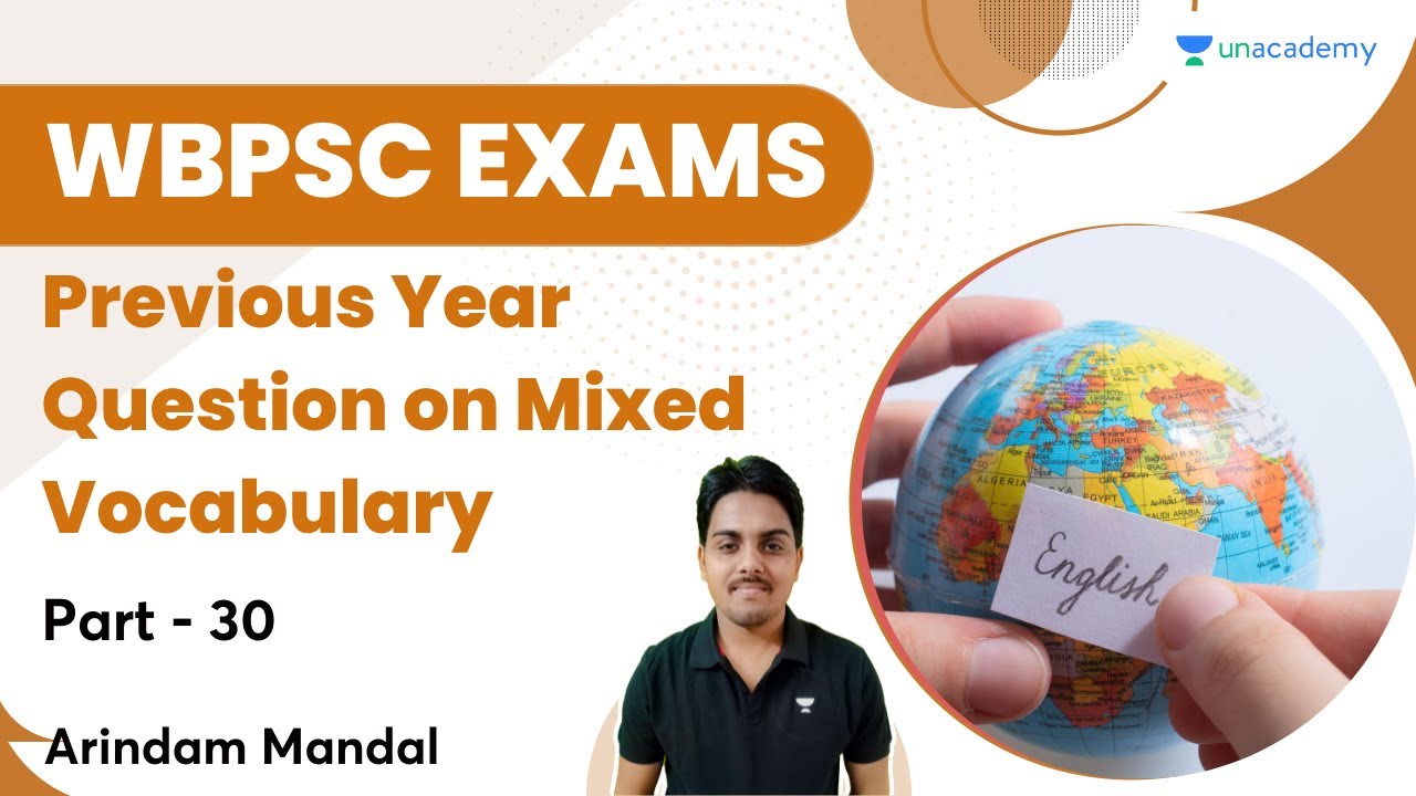 Previous Year Question on Mixed Vocabulary | Part- 30 | Let's Crack WB Exams | Arindam Mandal