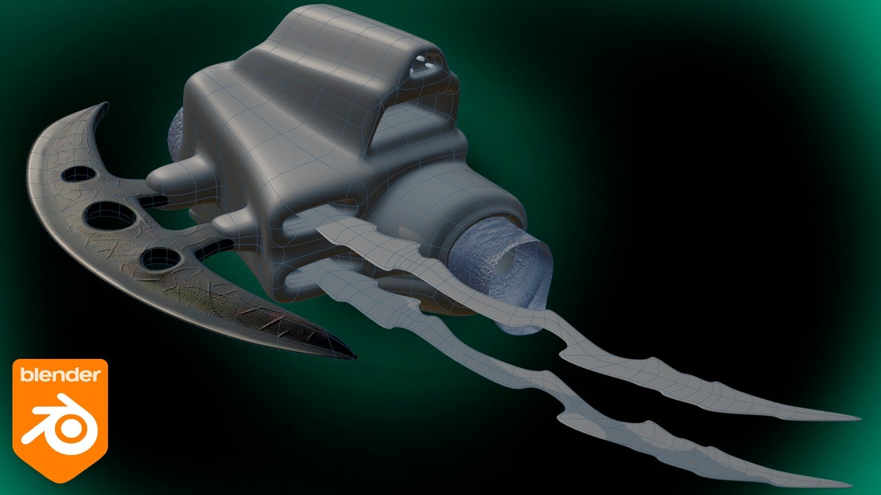 PREDATOR CONCEPT - MODELADO BRAZALETE DER EN BLENDER