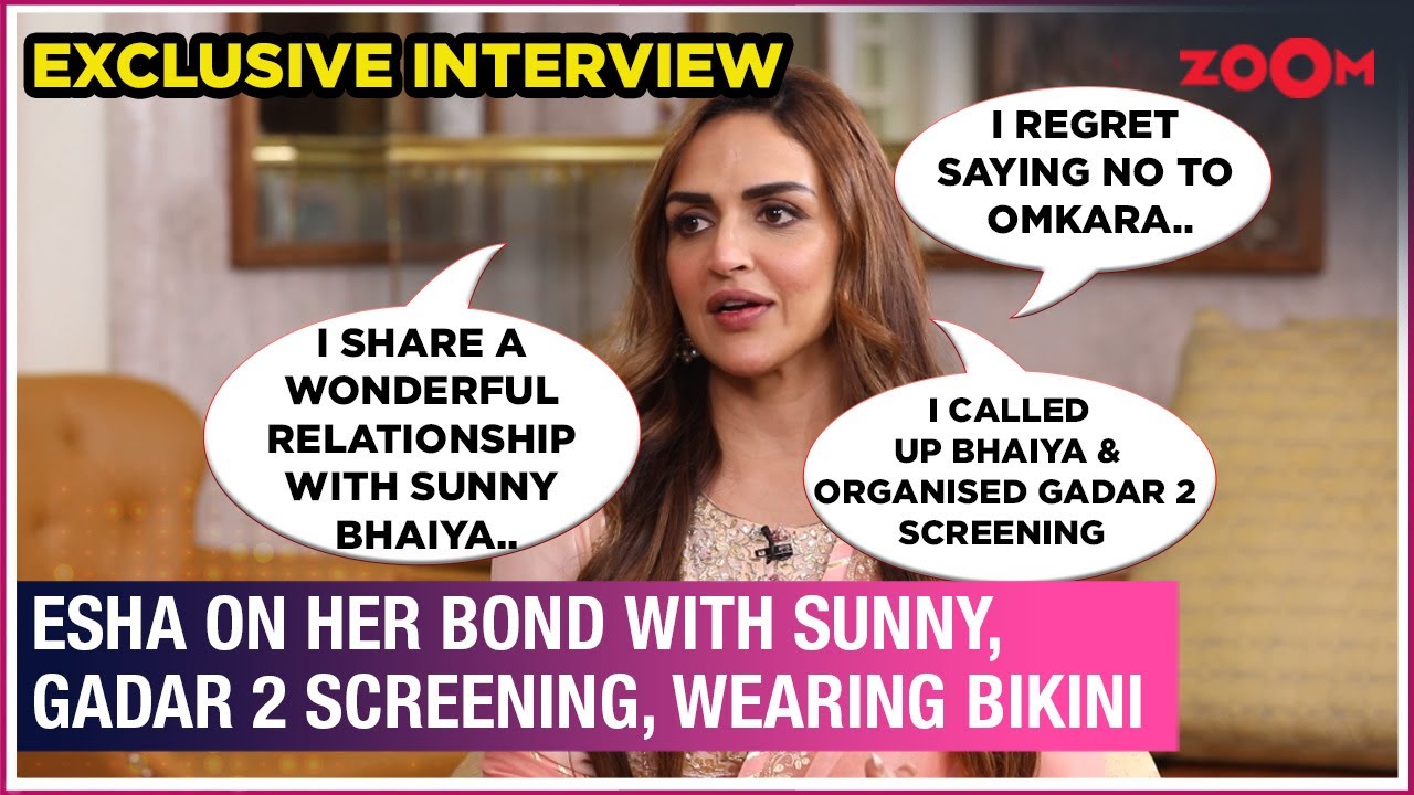 Esha Deol on bond with Sunny Deol, Gadar 2, Dharmendra's on-screen kiss, wearing bikini in Dhoom