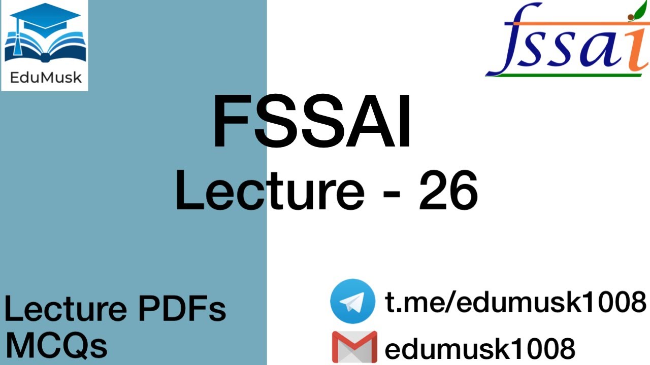 FSSAI 2021 |OVERVIEW OF BASIC/ CLASSICAL METHODS OF FOOD ANALYSIS |