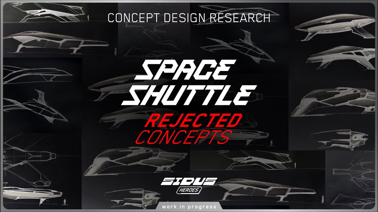 SIDUS HEROES Rejected Space Shuttle Concepts &mdash; Full Sketch Book Video