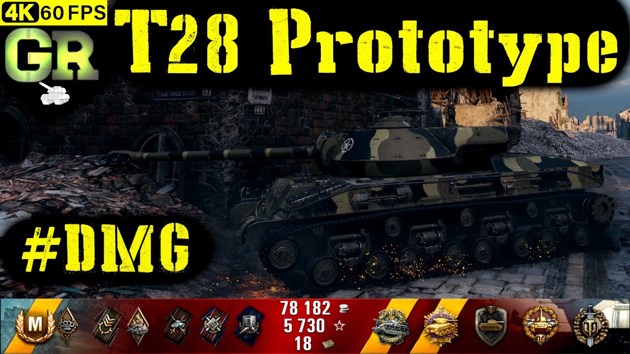 World of Tanks T28 Prototype Replay - 10 Kills 5.6K DMG(Patch 1.4.0)