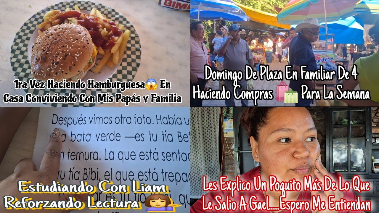 1RA VEZ HACIENDO HAMBURGUESAS😱EN CASA CONVINVIENDO CON MIS PAPAS/DOMINGO DE PLAZA EN FAMILIA DE 4 🛍