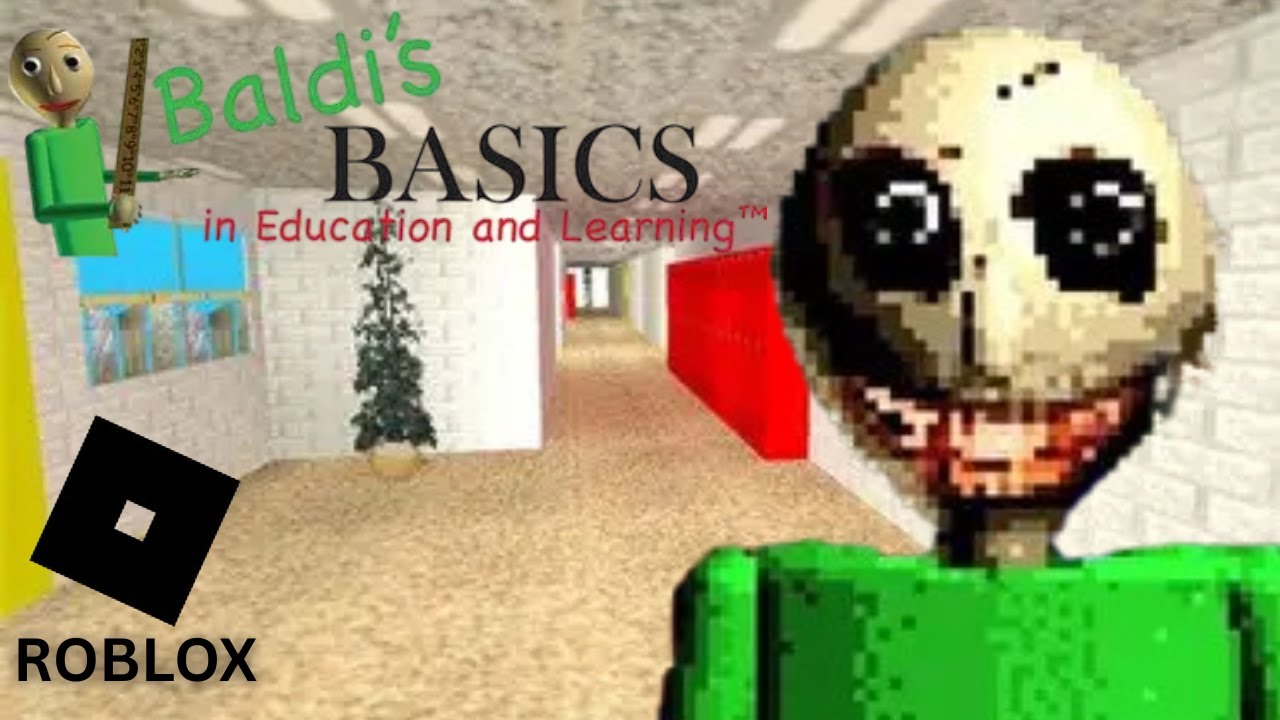 BALDI IS CHASING ME THROUGH THE SCHOOL | BALDIS BASICS MULTIPLAYER