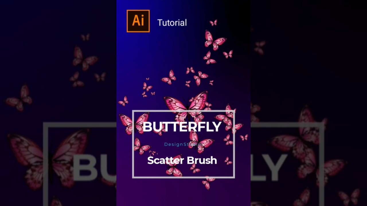 Illustrator Tutorial: How to Make a Butterfly Scatter Brush