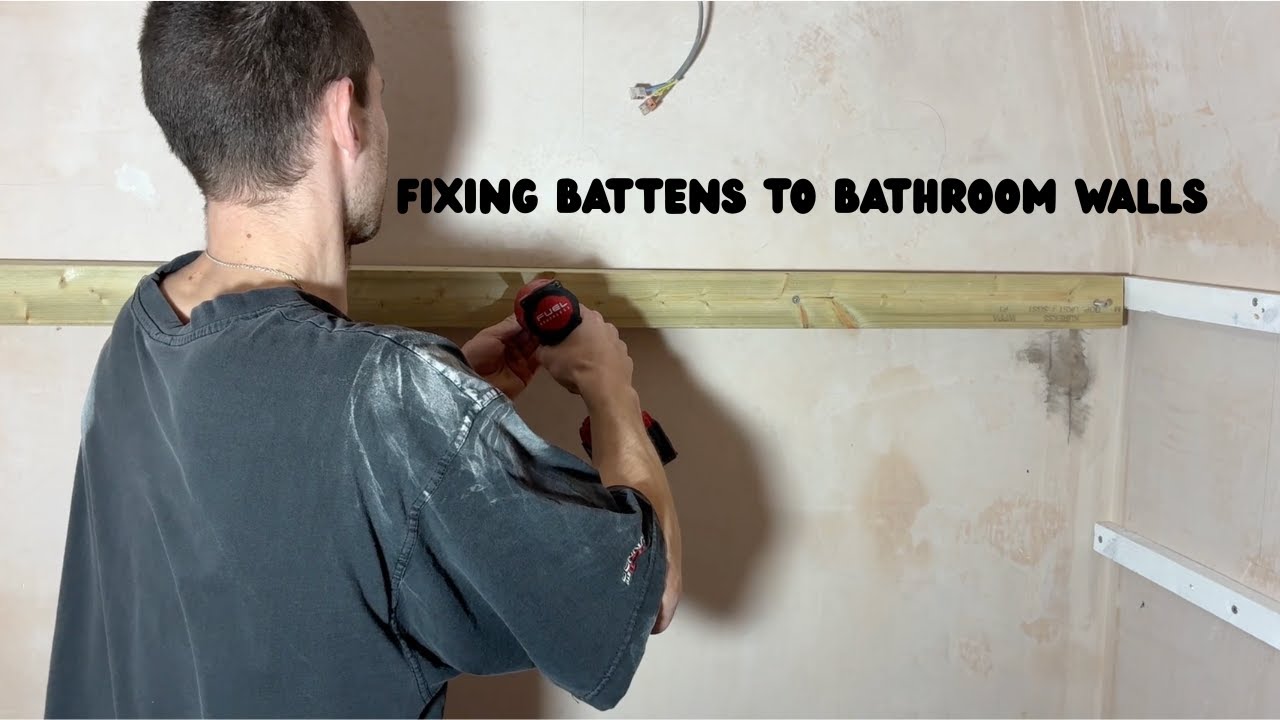 Daily Vlog 7.. Fixing battens to the walls for the panelling