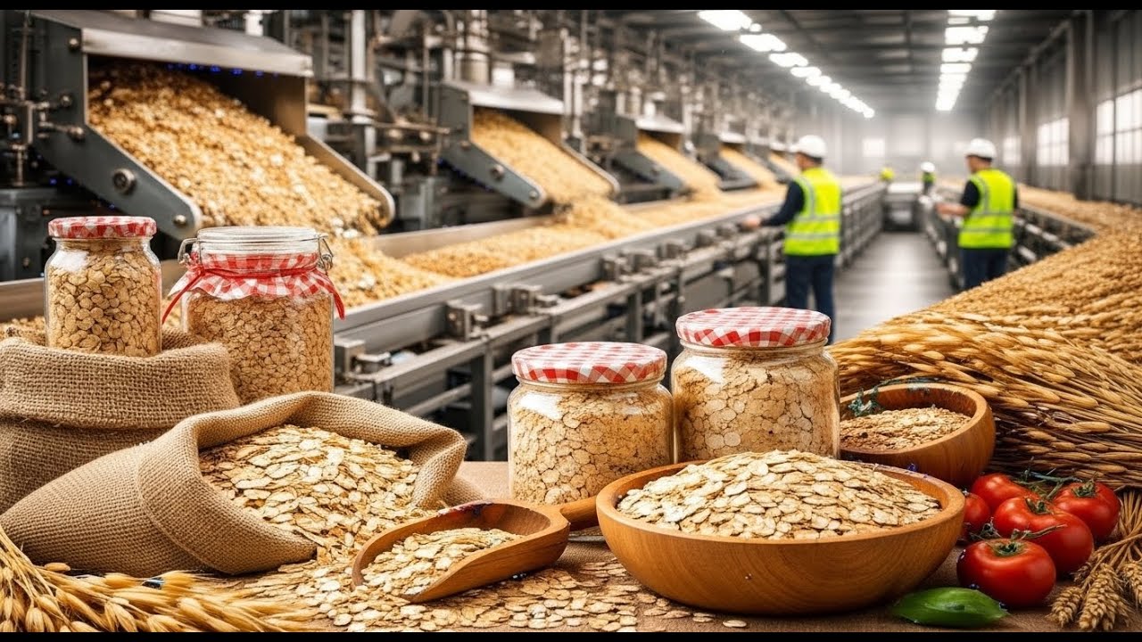 How  Rolled Oats Are Made In Factories(Complete Process)