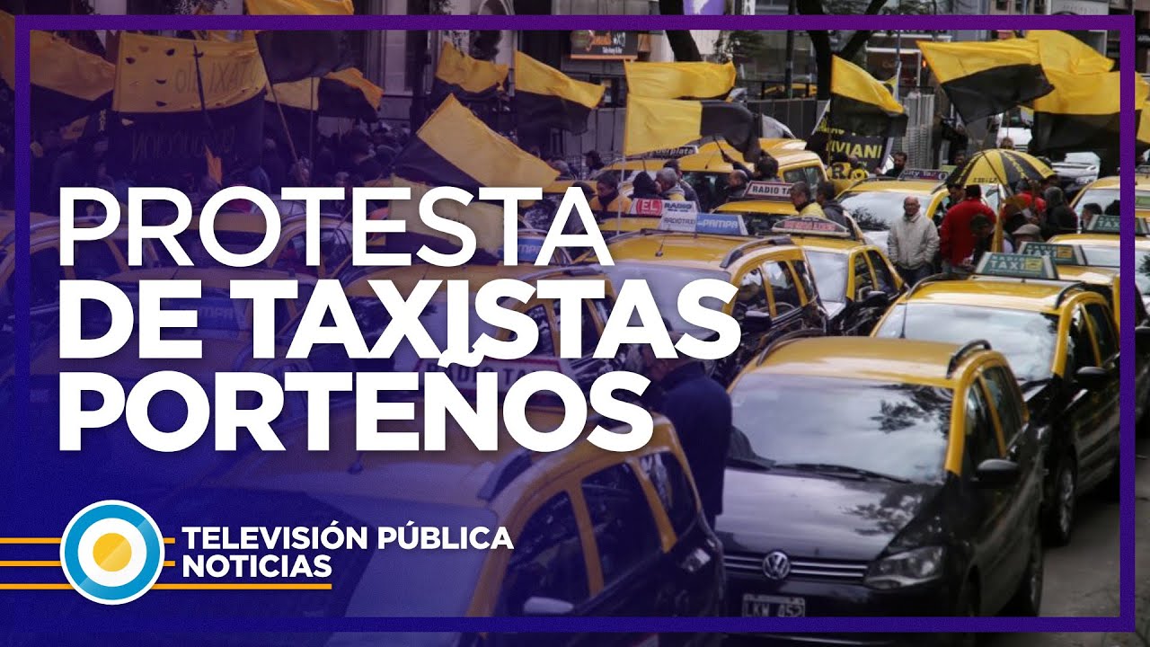 Protesta de taxistas porte&ntilde;os