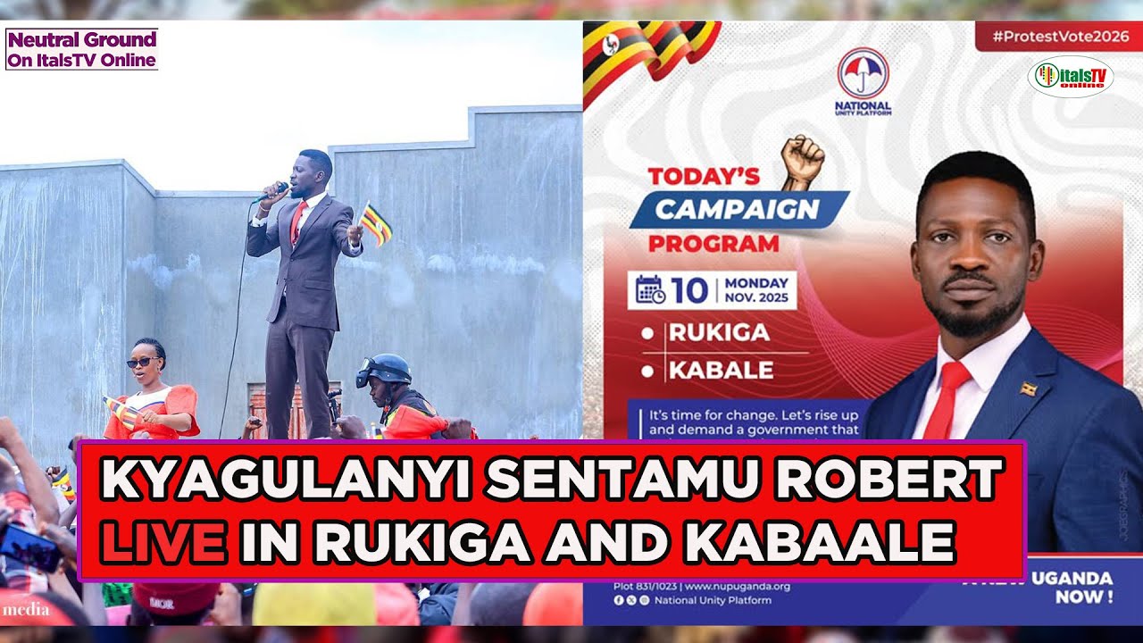 KYAGULANYI SENTAMU ROBERT LIVE IN RUKIGA AND KABALE. #bobiwine #protestvote2026 #ntungamonews