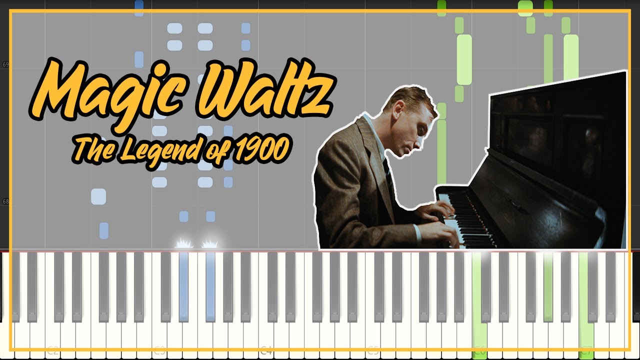 The Legend Of 1900 - Magic Waltz (Piano Tutorial Synthesia)