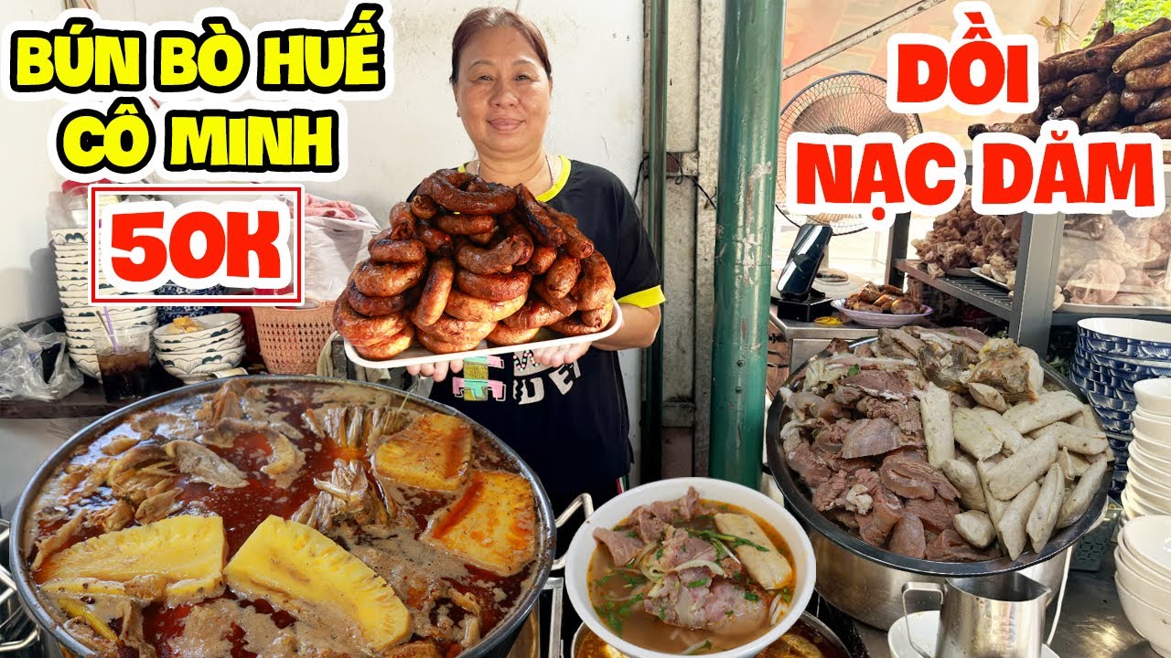 Bún Bò Huế Cô Minh 50K Có Topping Dồi Nạc Độc Lạ Duy Nhất Ở Sài Gòn