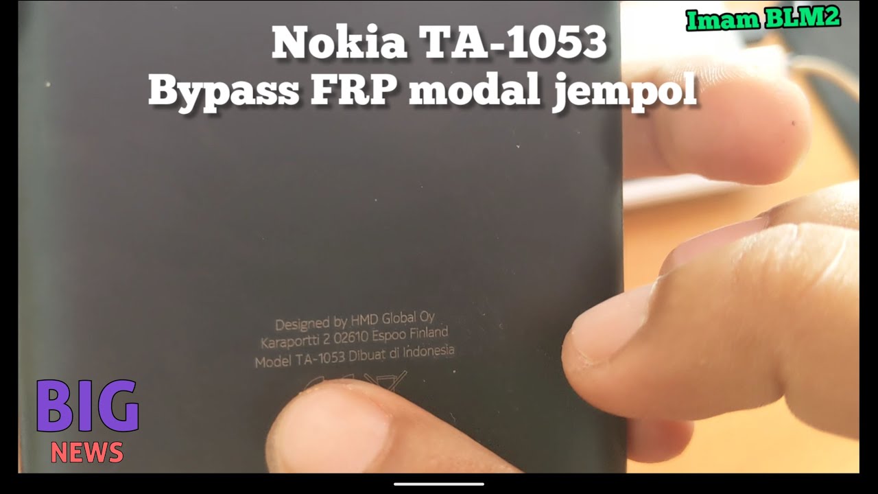 Bypass FRP Nokia 5 TA-1053 modal jempol