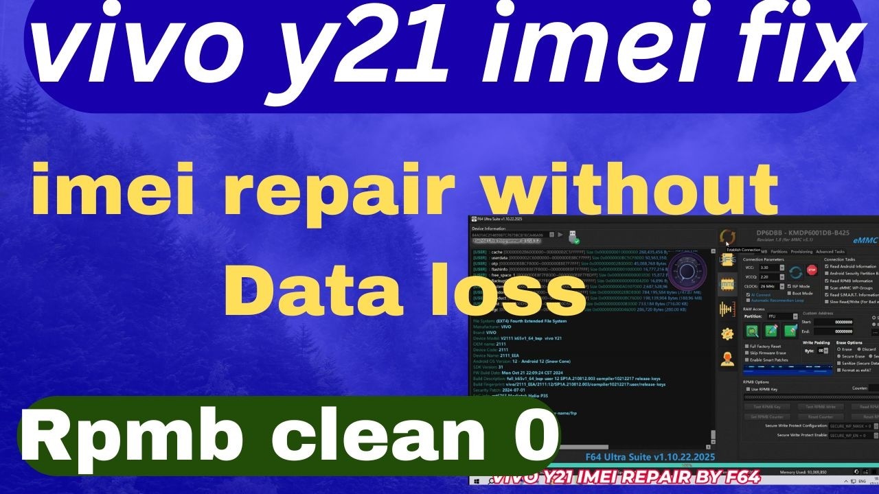 VIVO_Y21_IMEI_BY_F64_2026 || VIVO ALL EMMC MTK IMEI FIX BY F64_BOX ||VIVO_RPMB_CONTER_0_BY_F64_BOX