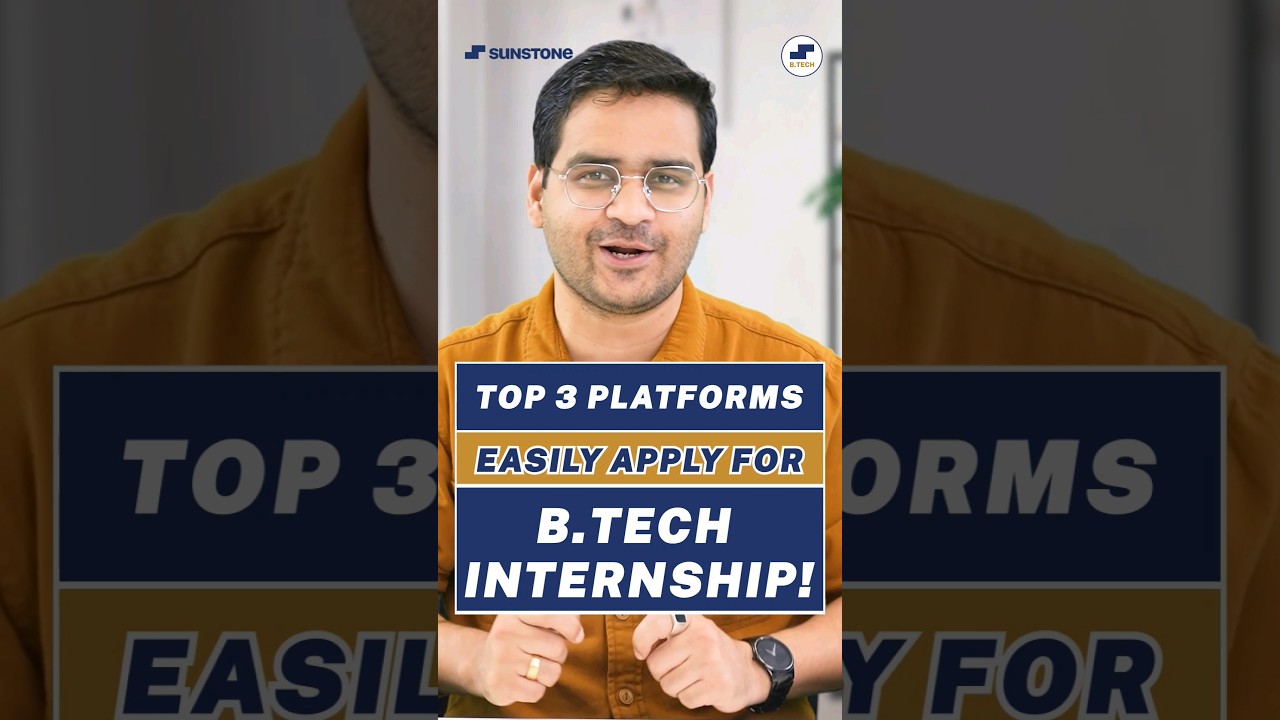 💥Easy Way To Get Internship BTech 1st Year! Top 3 Internship Platforms! #shorts #BTech #internships