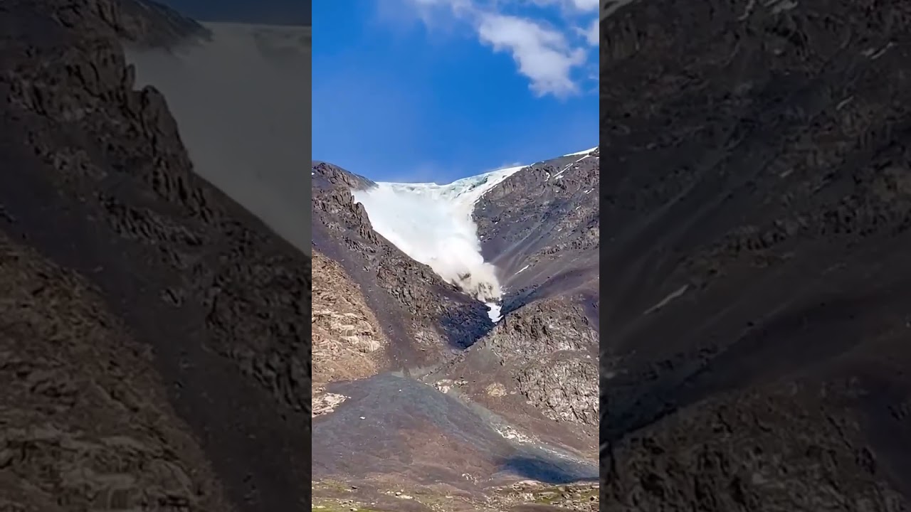 Dangerous Avalanche - if it were not filmed nobody would believe it