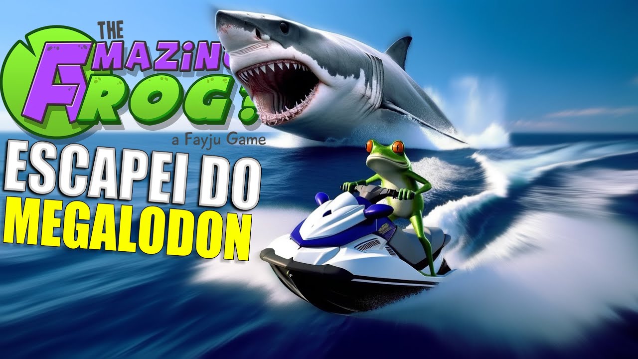 ESCAPEI DO MEGALODON! -Amazing frog