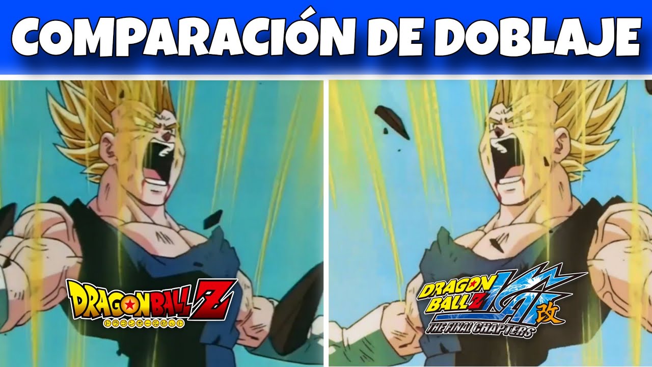 LA REALIDAD DE VEGETA - Comparaci&oacute;n de doblaje DBZ y DBZ Kai castellano