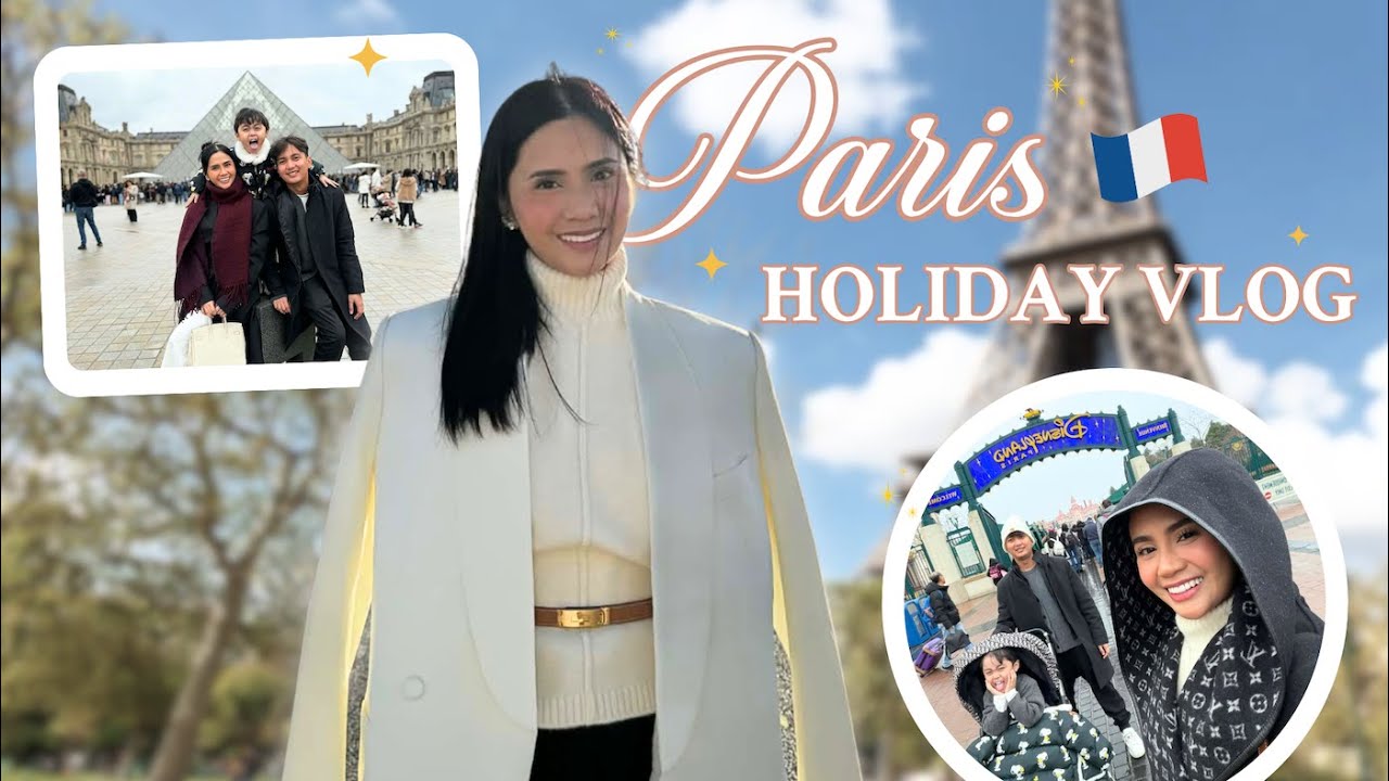 vlogmas 2025: paris, dining in eiffel tower, pickpocket in louvre , disneyland | Anna Cay &hearts;