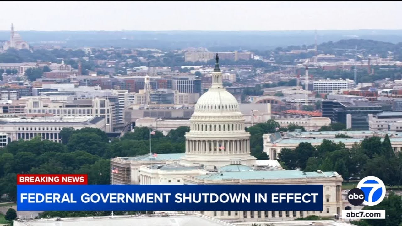 Government shutdown begins as Congress fails to pass funding bill