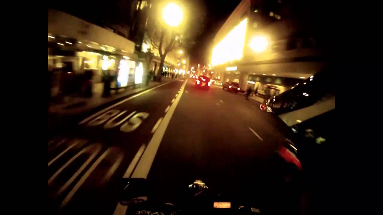Suzuki DRZ 400 SM + GoPro HD at Night