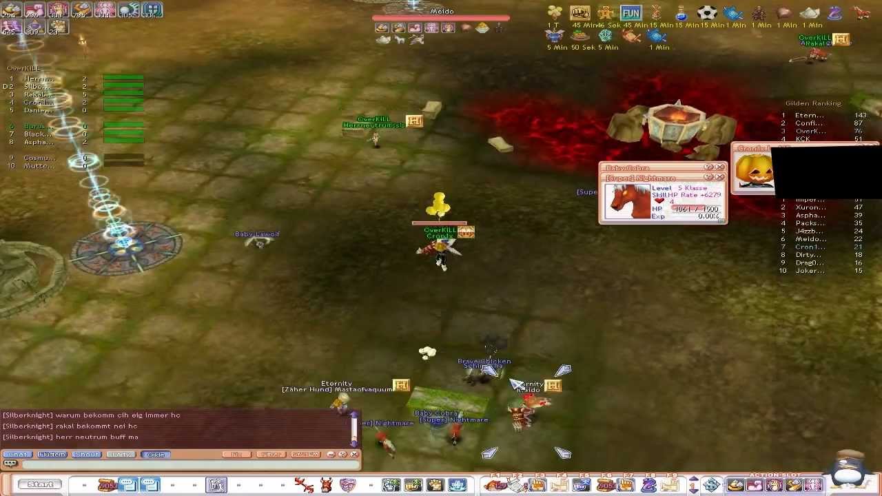 Flyff Guild war/siege Steamwalker Cron1x pov