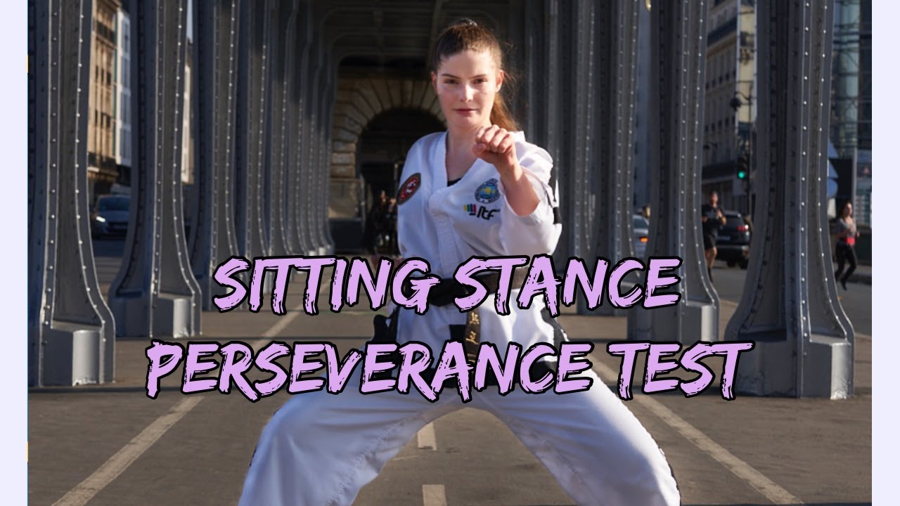 Martial Artist Perseverance Test in Sitting Stance / Annun Sogi