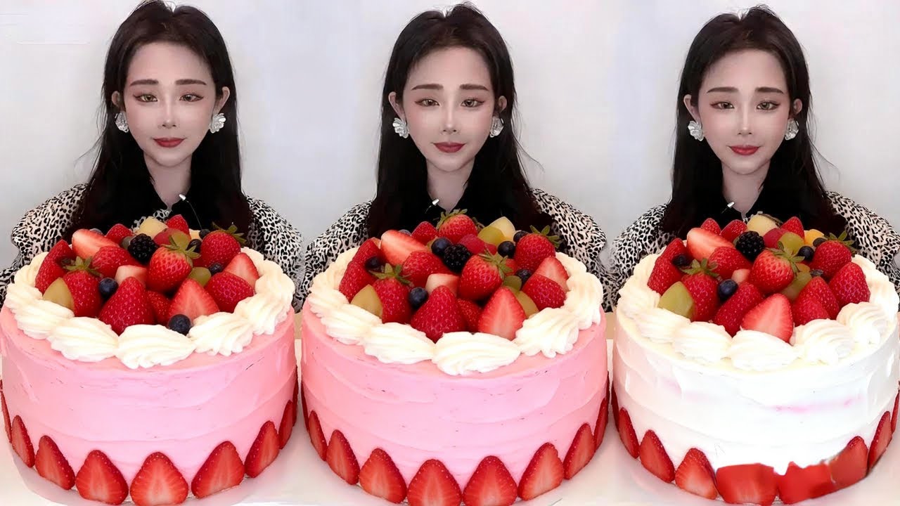 Asmr🍰Eating 🍰 (Soft And Waxy Sound) 크림丨먹방丨Mukbang丨Satisfying丨Eatings