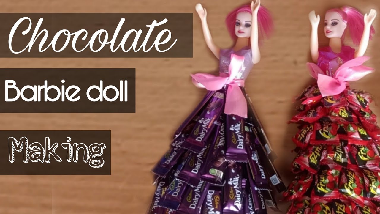 Chocolate doll making full tutorial Tamil | doll making | chocolate Barbie doll