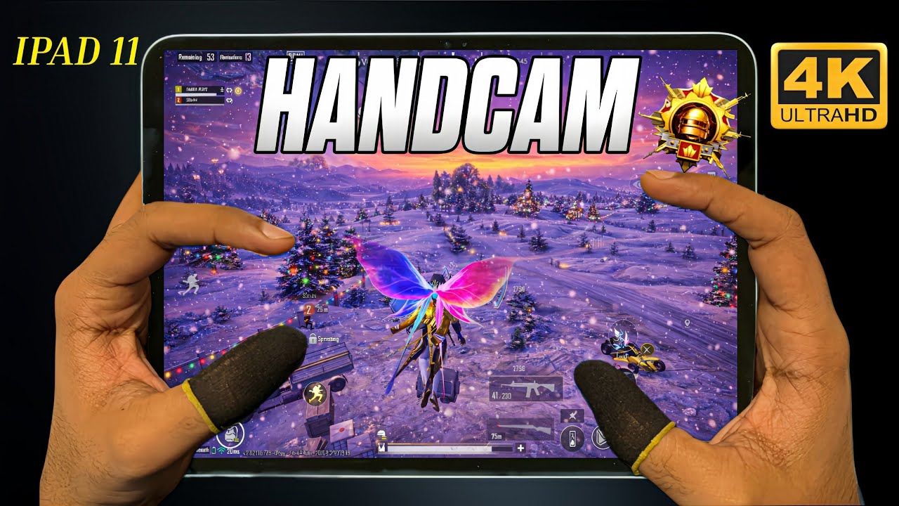 iPad 11 A16 😍 BGMI HANDCAM Smooth + 60 FPS 🔥 pubg test / Gameplay/ Best sensitivity