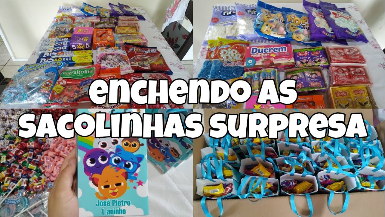 ENCHENDO AS SACOLINHAS E OS PERSONALIZADOS FESTA DE 1 ANO TEMA BOLOFOFOS 🥳🎉