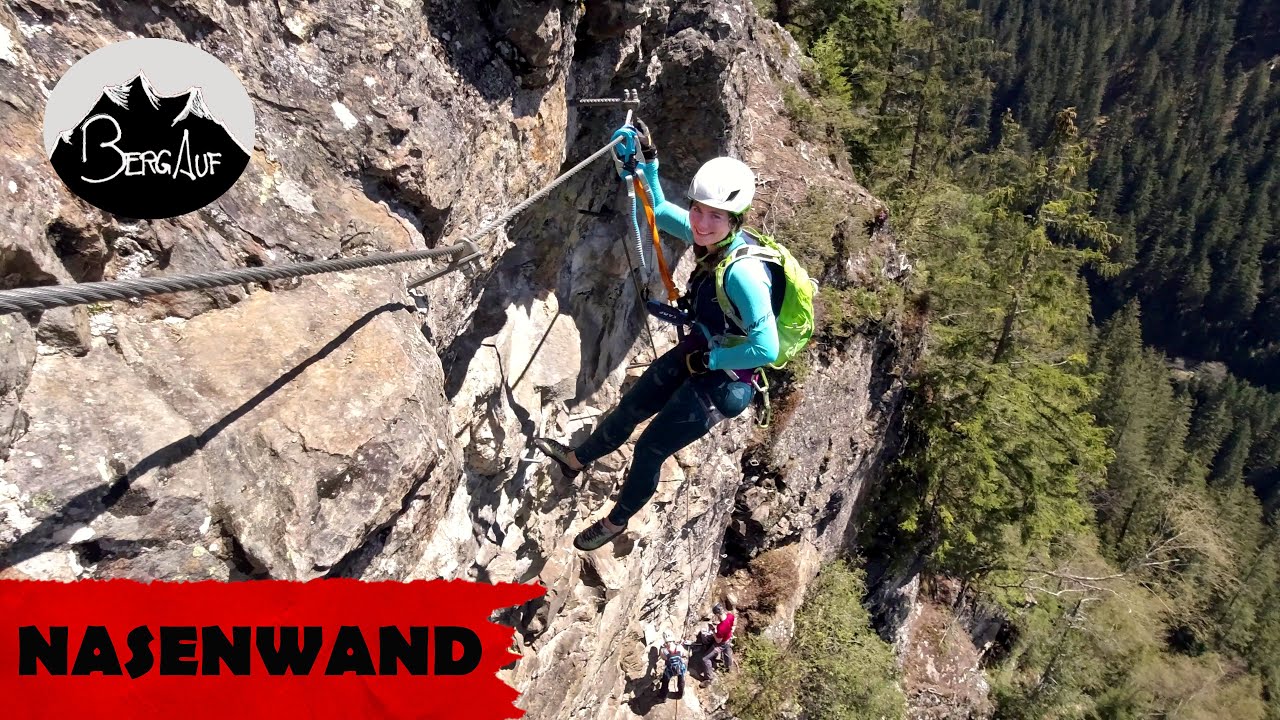 Die Nasenwand der schwerste Klettersteig im Zillertal (schwierigkeit E)