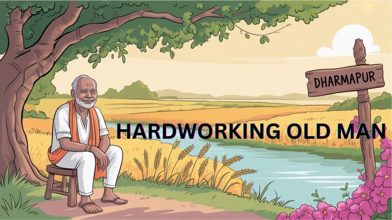 HARDWORKING OLD MAN | Stories | English Story |Stories |story by grandma| Learning English Stories