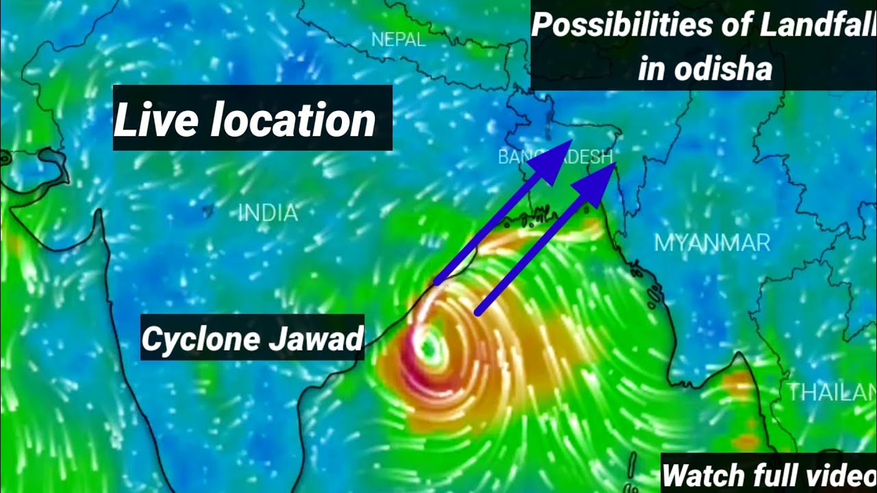 Cyclone Jawad likely to landfall tomorrow|Latest track details #cyclonejawad2021