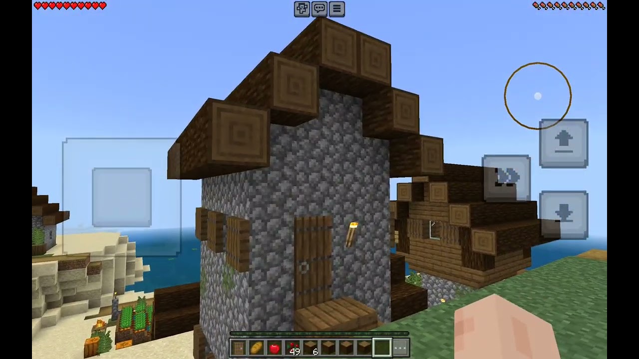 Playing Minecraft with me.