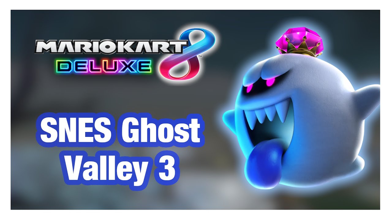 SNES Ghost Valley 3 | Mario Kart 8 DELUXE Custom Tracks (105)