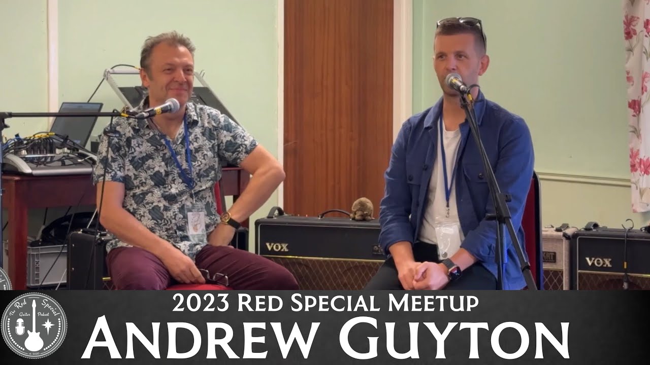 2023 Red Special Guitar Meetup featuring Andrew Guyton and Brian May’s handmade Red Specials