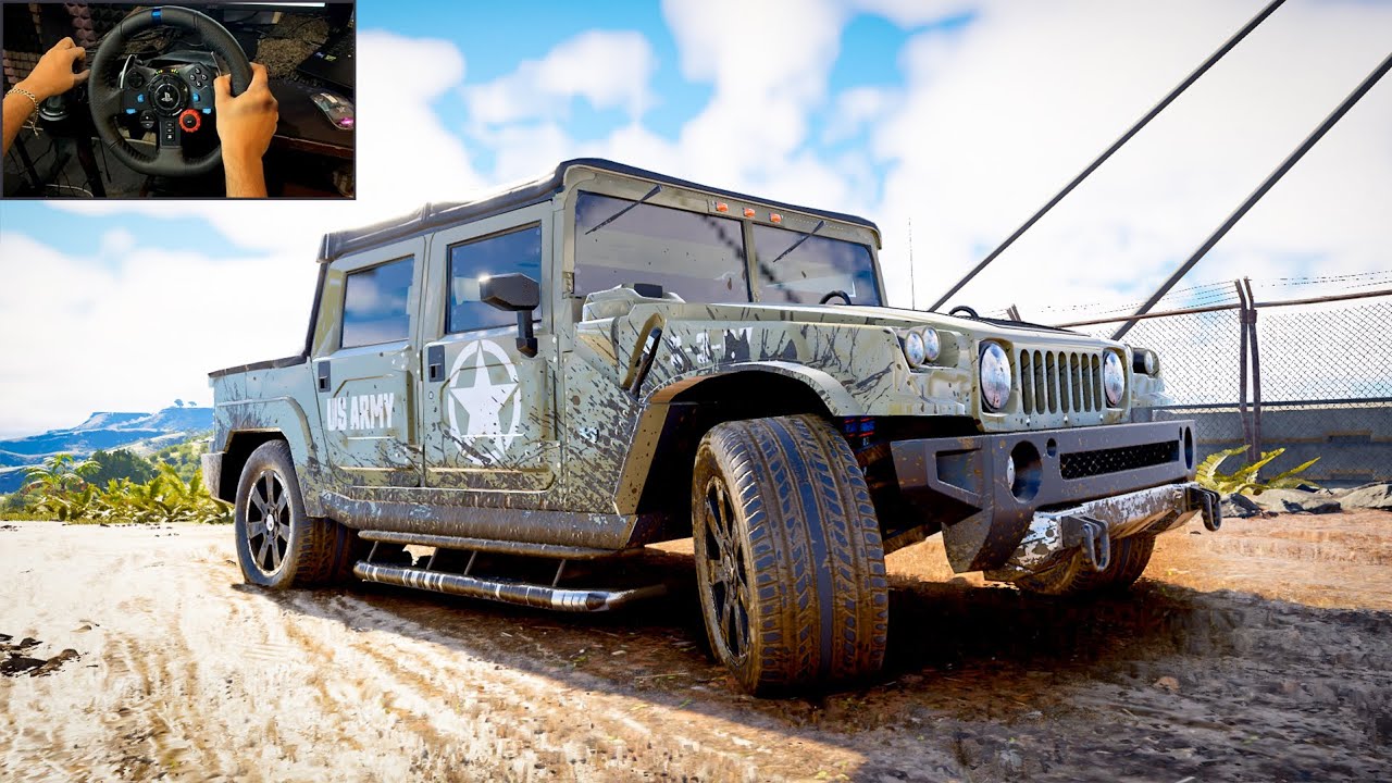 Realistic HUMMER H1 Handling Test with G29 in The Crew Motorfest!