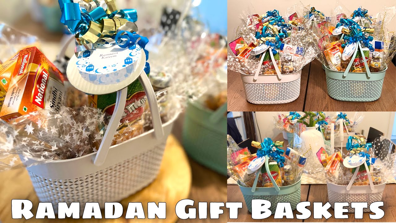 Ramadan Gift Idea for Neighbours-How To Wrap Ramadan Gift Basket-Ramadan Gift Basket For Friends