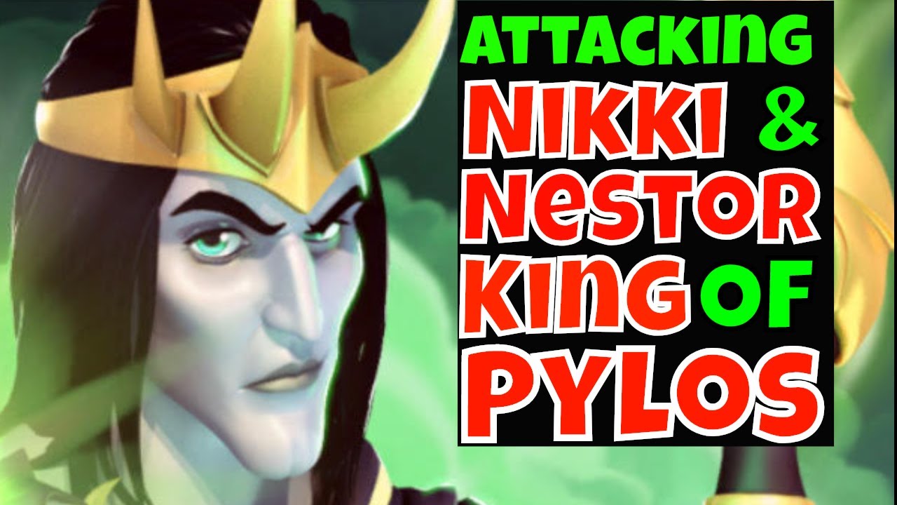 Attacking Nikki & Nestor King Of Pylos | Gods Of Olympus