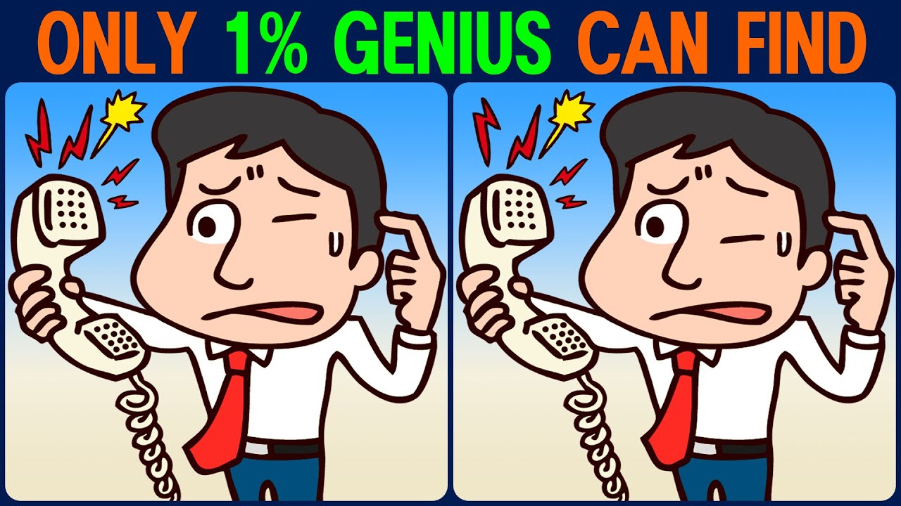【Find the Difference】 Fun brain workout! Find the difference in 90 seconds!