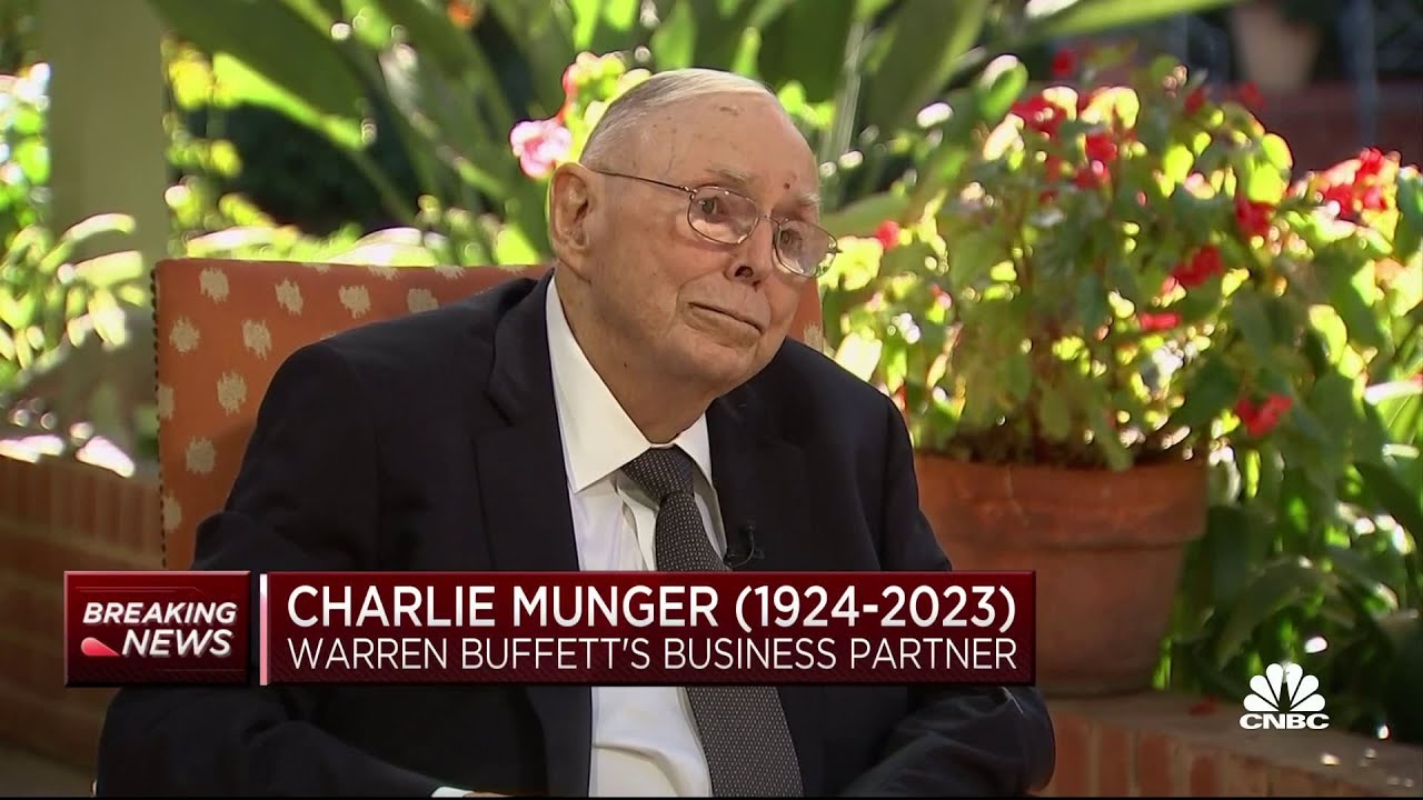 Charlie Munger in final CNBC interview: You've got to learn how to recognize rare opportunities